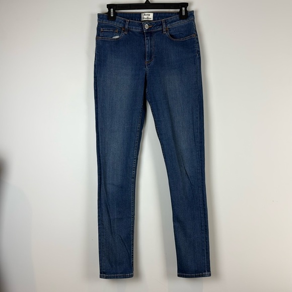 Acne Studios Skin 5 Marilyn Skinny Jeans in Blue Medium Wash - Picture 2 of 10